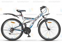 Велосипед Stels Focus V 18 sp 26 (2016) Белый/Черный/Синий 
