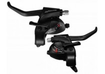 Шифтер/тормозная ручка Shimano Tourney ТХ800 лев/пра 3*8ск черный тр.+оплетк ESTTX800P8AL				