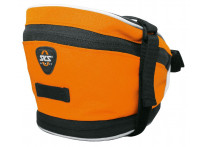Sks под седло base bag xxl, обьём: 1,8 л, крепление с помощью ремешка, оранжевая