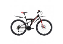 Велосипед Black One Flash FS 27.5' D чёрный/красный/белый 2018-2019