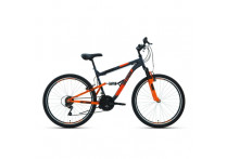 Велосипед 26' Altair MTB FS 26 1.0 18 ск Серый/Оранжевый 19-20 г
