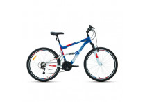 Велосипед 26' Altair MTB FS 26 1.0 18 ск Синий/Красный 19-20 г