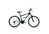 Велосипед 26' Altair MTB FS 26 1.0 18 ск Черный/Красный 19-20 г