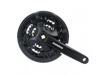 Шатун Shimano MT101 175мм 40/30/22 для 3*9 ск с защитой черный EFCMT101E002CLB