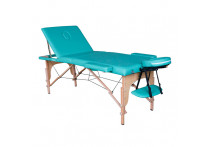 Массажный стол DFC NIRVANA, Relax Pro,  дерев. ножки, цвет зеленый (Green)