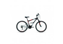 Велосипед 26' Altair MTB FS 26 1.0 18 ск Черный/Красный 20-21 г