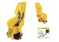 Сидение заднее BELLELLI LOTUS Standard B-fix горчично-жёлтое для ребёнка весом до 22 кг