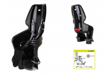 Сидение заднее BELLELLI LOTUS Clamp чёрное для ребёнка весом до 22 кг