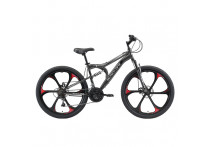 Велосипед Black One Totem FS 26 D FW серый/черный/серый 2020-2021