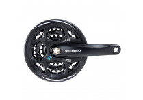 Система Shimano Altus, M311, 175мм, Кв, 48/38/28T, защ, черн