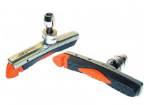 Baradine abs-01vc для v-brake, картриджные, резьбовые, 72мм, чёрно-оранж. картридж в сером корпусе, защита от залипания, в торг.уп.