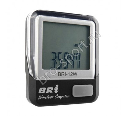 Велокомпьютер BRI-12W,черный,беспроводной,12 функций