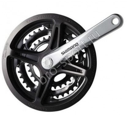 Шатун Shimano Tourney M131 170 мм серебро б/уп AFCM131C244C				