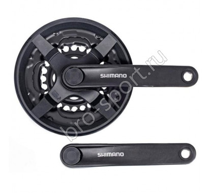Шатун Shimano Tourney TY301 170мм 48/38/28 черный б/уп AFCTY301C888CL				
