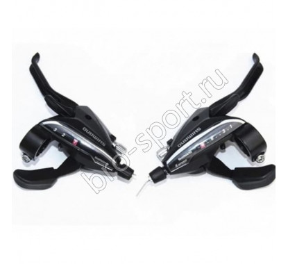 Шифтер/тормозная ручка Shimano Acera EF65 лев/пр 3x7 тр.+оплетк черный ESTEF65P7A3L