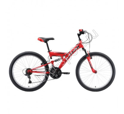 Велосипед Black One Ice FS 24 красный/белый/чёрный H000016599 2019-2020