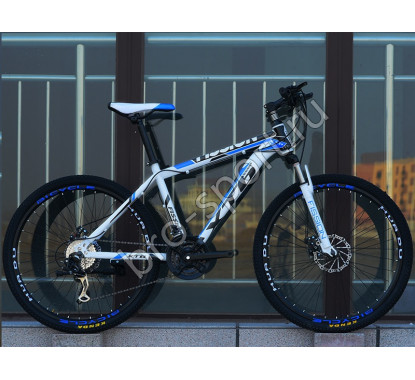 Велосипед Fission XT6 Белый с синим на спицах