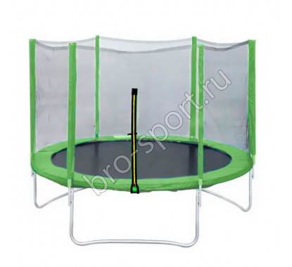 Батут DFC Trampoline Fitness 12ft наружн.сетка, св.зел. (366см)
