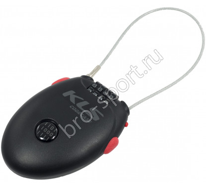 Замок тросовый вытяжной Kellys CODECASE, с кодом, 1,5мм х 90см, безопасность 1/10